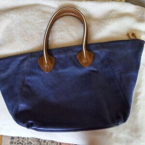 Pour La Victoire Blue leather Tote